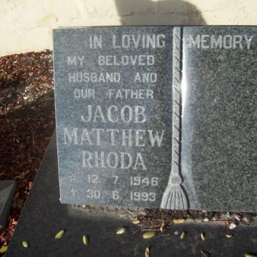 RHODA Jacob Matthew 1946-1993