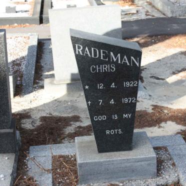 RADEMAN Chris 1922-1972