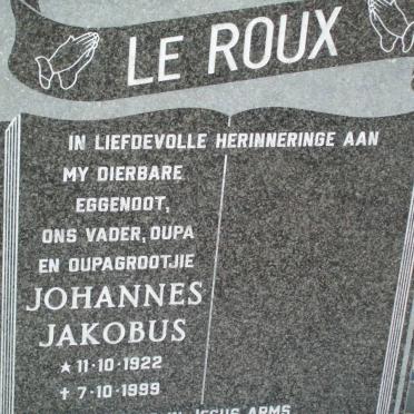 ROUX Johannes Jakobus, le 1922-1999