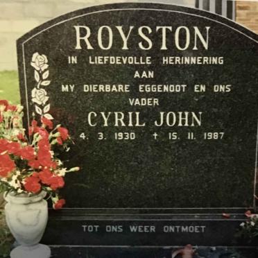 ROYSTON Cyril John 1930-1987