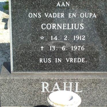 RAHL Cornelius 1912-1976
