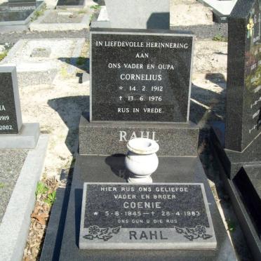 RAHL Cornelius 1912-1976 :: RAHL Coenie 1945-1983