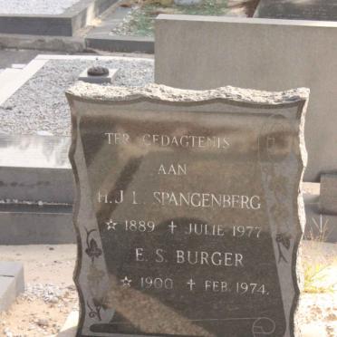 SPANGENBERG H.J.L. 1889-1977 &amp; E.S. BURGER 1910-1974