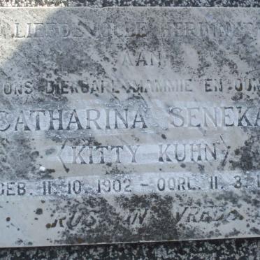 SENEKAL Catharina 1902-1979