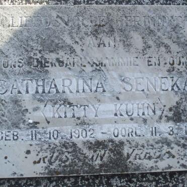 SENEKAL Catharina 1902-1979