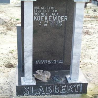 SLABBERT Rodney Jack Koekemoer 1977-1992