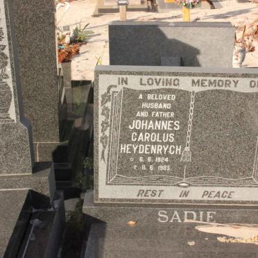 SADIE Johannes Carolus Heydenrych 1924-1985