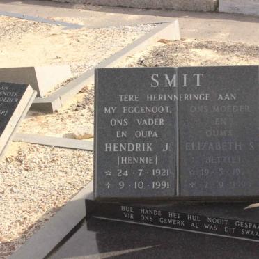 SMIT Hendrik J. 1921-1991 &amp; Elizabeth S. 1927-1997