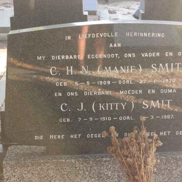 SMIT C.H.N. 1909-1972 &amp; C.J. 1910-1987