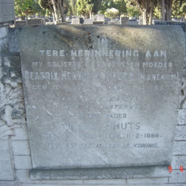 SMUTS Michiel 1892-1966 &amp; Beatrix Hendrina HANEKOM 1894-1957