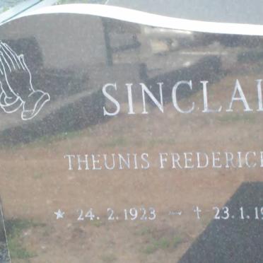 SINCLAIR Theunis Frederick 1923-1981