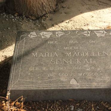 SENEKAL Maria Magdalena 1913-1980