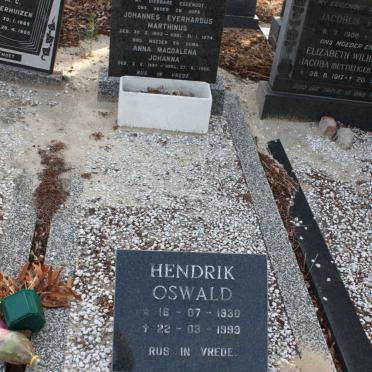 SCHALKWYK Johannes Everhardus Marthinus, van 1892-1974 &amp; Anna Magdalena Johanna 1899-1992 :: OSWALD Hendrik 1930-1993