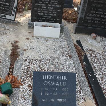 SCHALKWYK Johannes Everhardus Marthinus, van 1892-1974 &amp; Anna Magdalena Johanna 1899-1992 :: OSWALD Hendrik 1930-1993