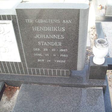 STANDER Hendrikus Johannes 1885-1983