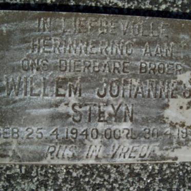 STEYN Willem Johannes 1940-19?0