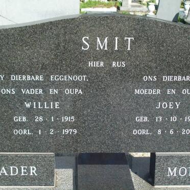 SMIT Willie 1915-1979 &amp; Joey 1916-2004