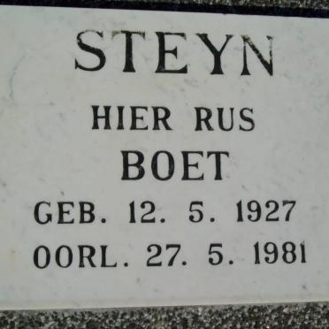 STEYN Boet 1927-1981