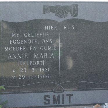 SMIT Annie Maria nee DELPORT 1921-1986