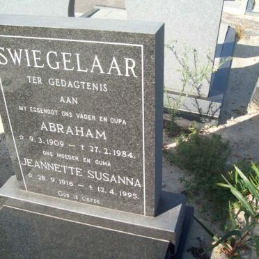 SWIEGELAAR Abraham 1909-1984 &amp; Jeannette Susanna 1916-1995