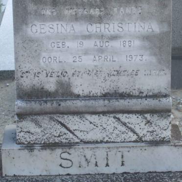 SMIT Gesina Christina 1881-1973