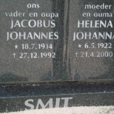 SMIT Jacobus Johannes 1914-1992 &amp; Helena Johanna 1922-2000