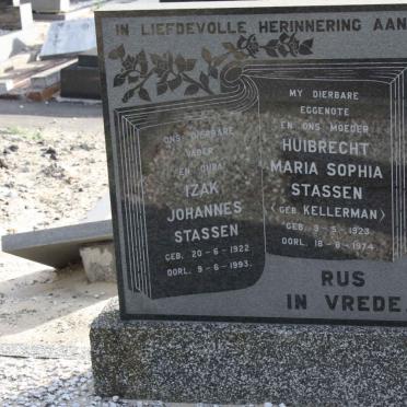 STASSEN Izak Johannes 1922-1993 &amp; Huibrecht Maria Sophia KELLERMAN 1923-1974