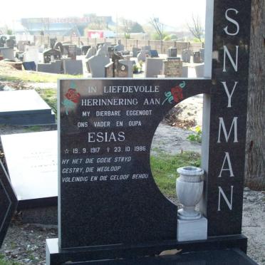 SNYMAN Esias 1917-1986