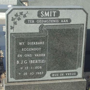 SMIT B.J.G. 1926-1987
