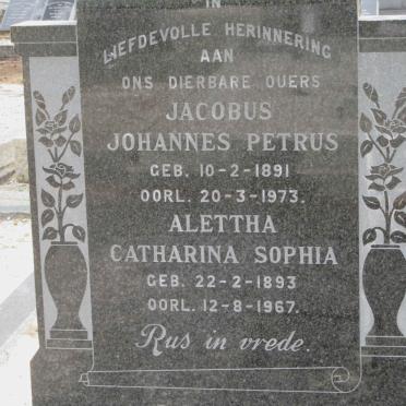 SMITH Jacobus Johannes Petrus 1891-1973 &amp; Alettha Catharina Sophia 1893-1967