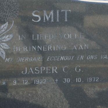 SMIT Jasper C.G. 1922-1972