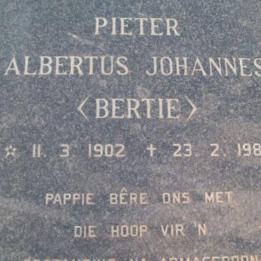 SPENGLER Pieter Albertus Johannes 1902-1985