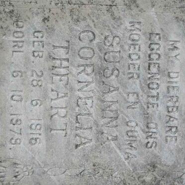 THEART Susanna Cornelia 1916-1979