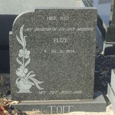 TOIT Elize, du -1974