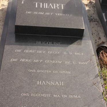 THIART Hannah 1931-1999 :: THIART Hugoline 1964-1980