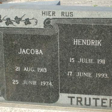 TRUTER Hendrik 1911-1993 &amp; Jacoba 1913-1974