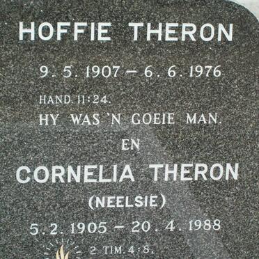 THERON Hoffie 1907-1976 &amp; Cornelia 1905-1988