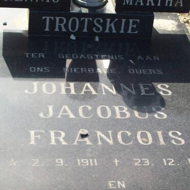 TROTSKIE Johannes Jacobus Francois 1911-1086