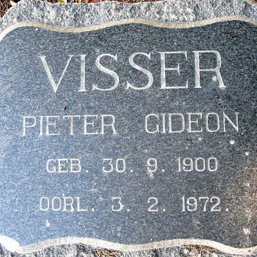 VISSER Pieter Gideon 1900-1972