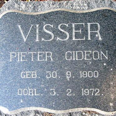 VISSER Pieter Gideon 1900-1972