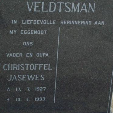 VELDTSMAN Christoffel Jasewes 1927-1993