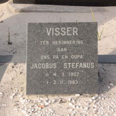 VISSER Jacobus Stefanus 1907-1983