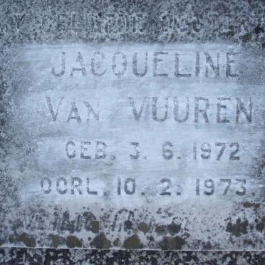 VUUREN Jacqueline, van 1972-1973
