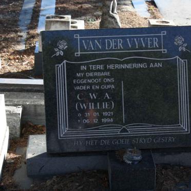 VYVER C.W.A., van der 1921-1994