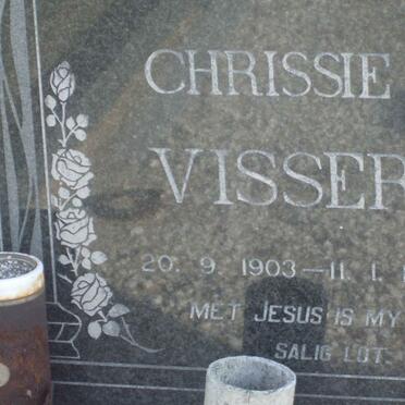 VISSER Chrissie 1903-1980