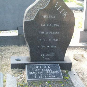 VLOK Johannes Hendrik Jacobus 1916-1984 :: VLOK Helena Catharina nee DU PLESSIS 1922-1974