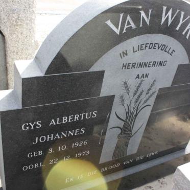 WYK Gys Albertus Johannes 1926-1973