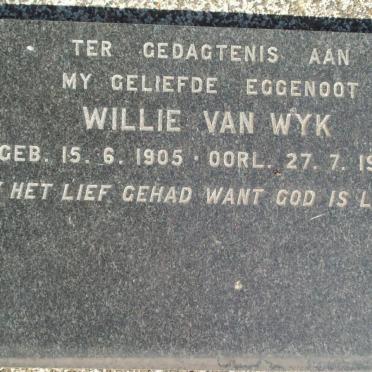WYK Willie, van 1905-1969