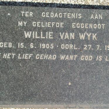 WYK Willie, van 1905-1969