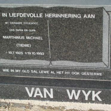WYK Marthinus Michael, van 1925-1992